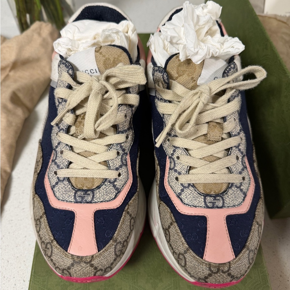 Gucci Sneakers - Pink and Navy AUTHENTIC!!!